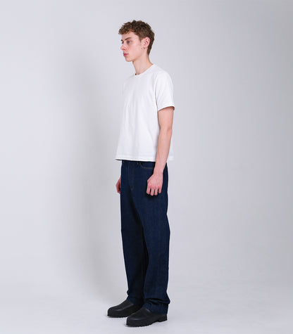 STRAIGHT JEAN TROUSERS - RINSE BLUE - TANAKA