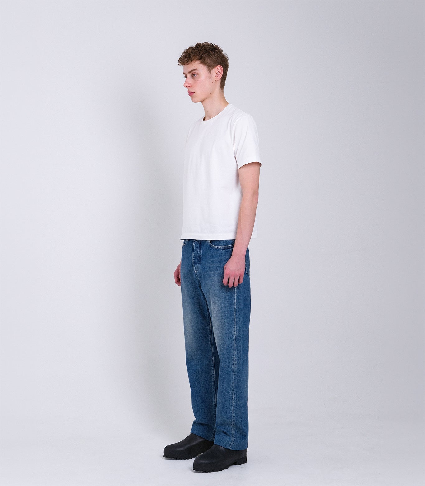 STRAIGHT JEAN TROUSERS - VINTAGE BLUE - TANAKA
