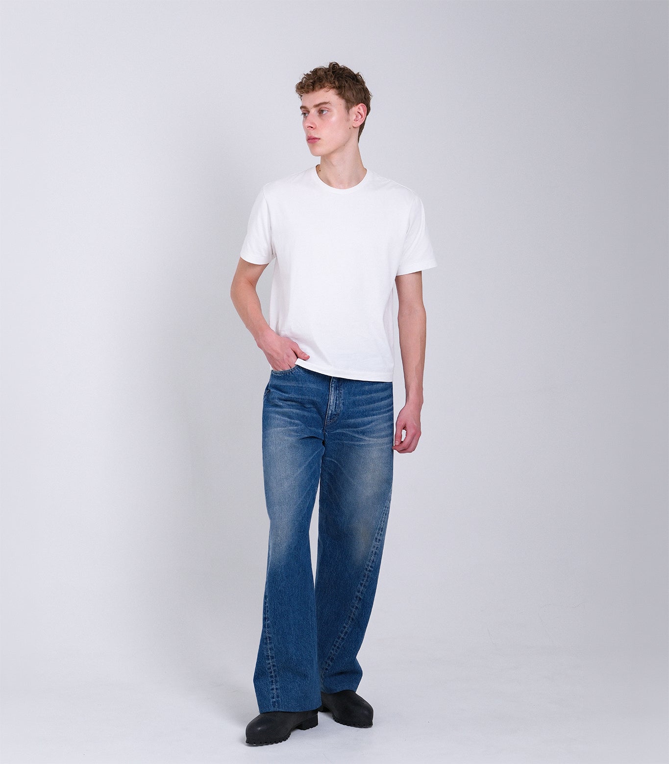 BOY JEAN TROUSERS - VINTAGE MID BLUE - TANAKA