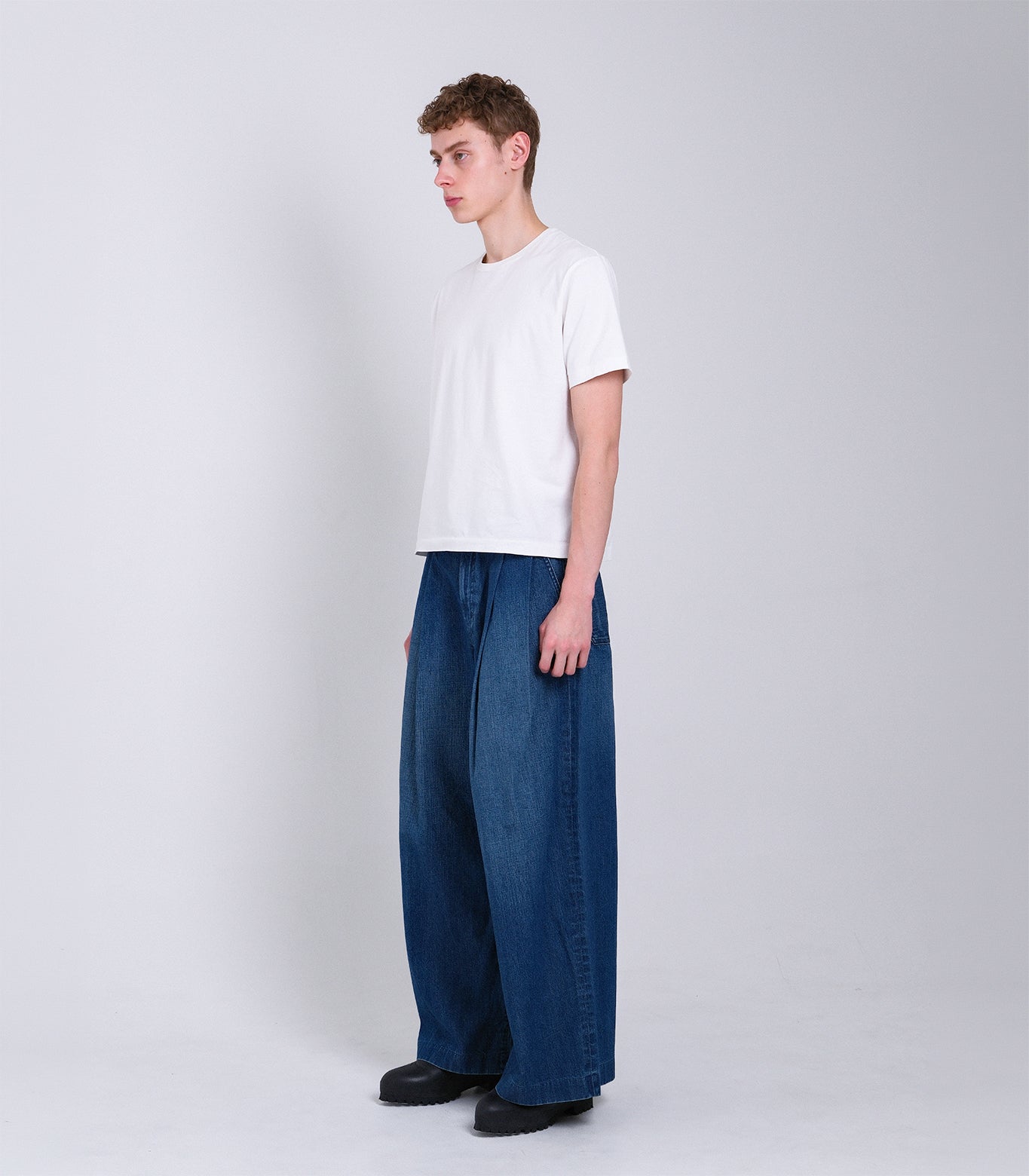 HAKAMA JEAN TROUSERS  - VINTAGE BLUE - TANAKA