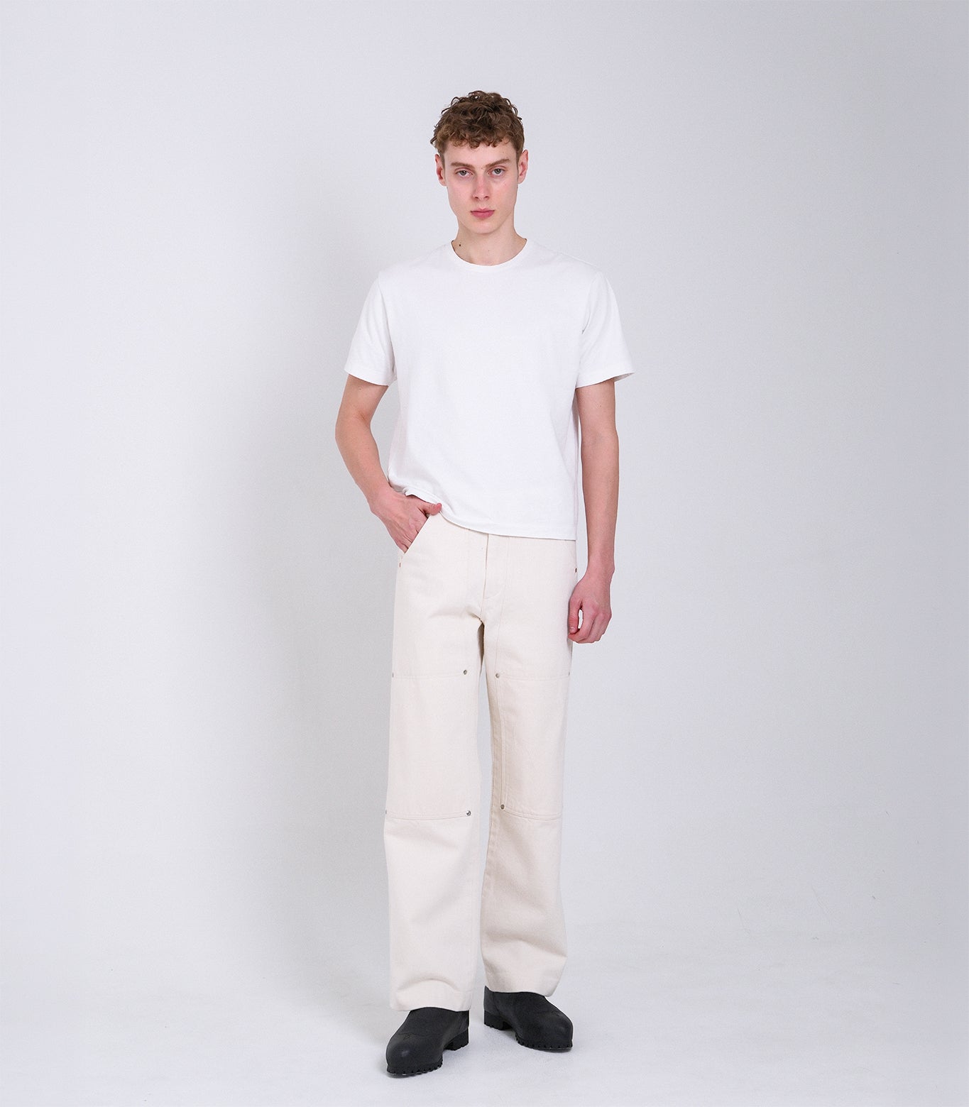 NEW CLASSIC WORK JEANS - RAW WHITE - TANAKA