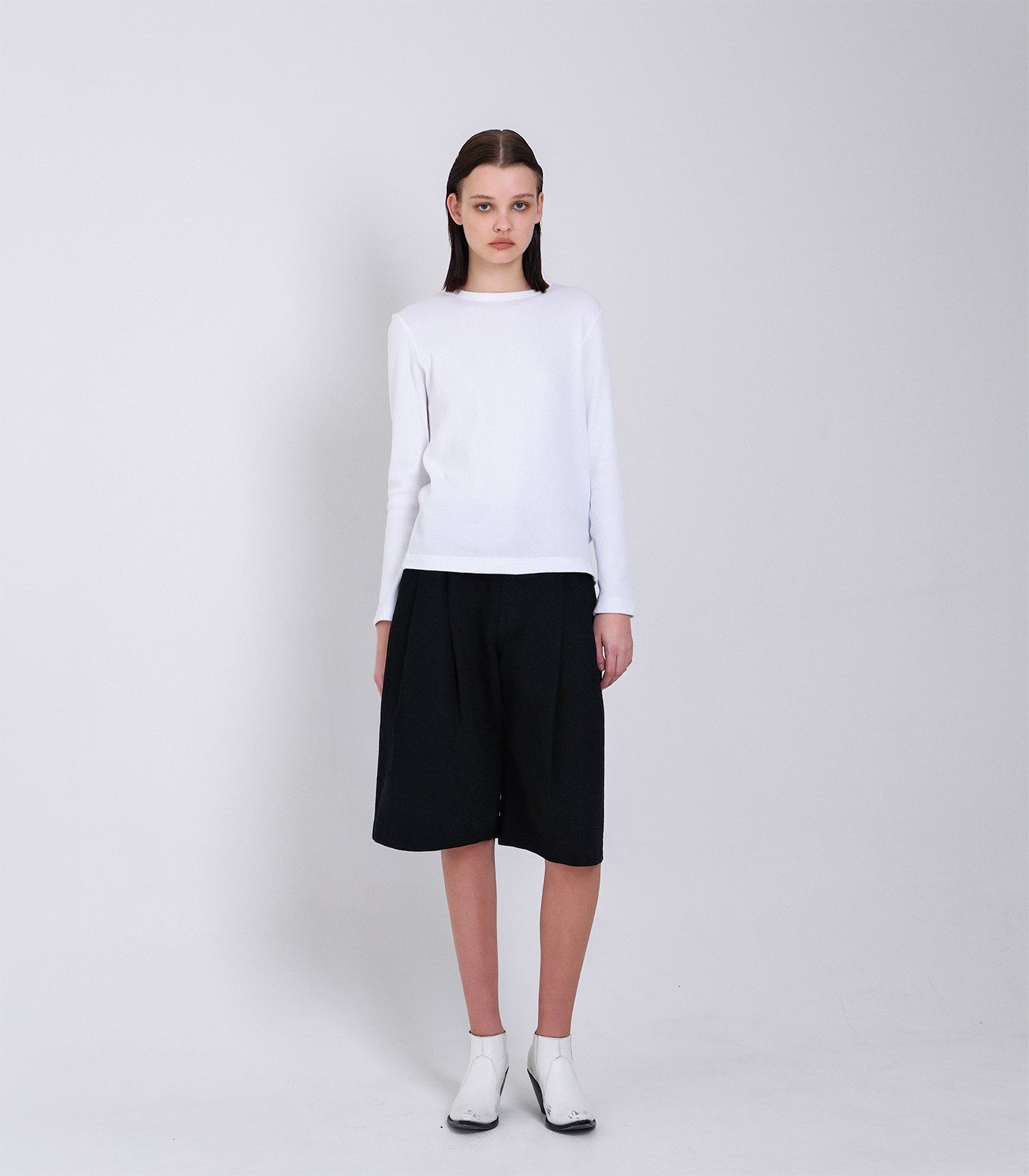 HAKAMA JEAN SHORTS - OVERDYE BLACK - TANAKA