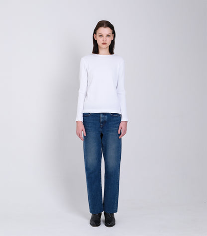 STRAIGHT JEAN TROUSERS - VINTAGE BLUE - TANAKA