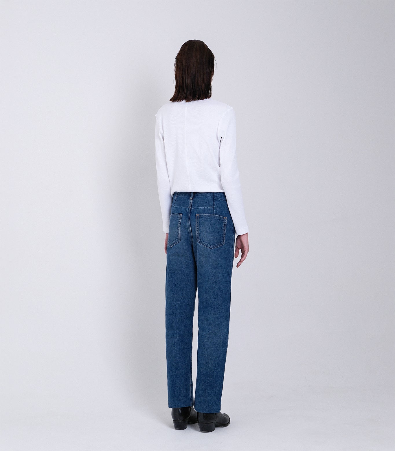 STRAIGHT JEAN TROUSERS - VINTAGE BLUE - TANAKA