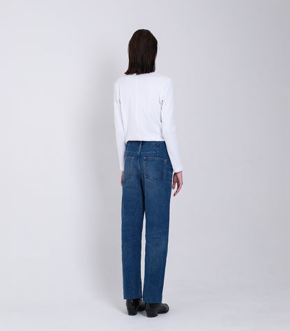 STRAIGHT JEAN TROUSERS - VINTAGE BLUE - TANAKA