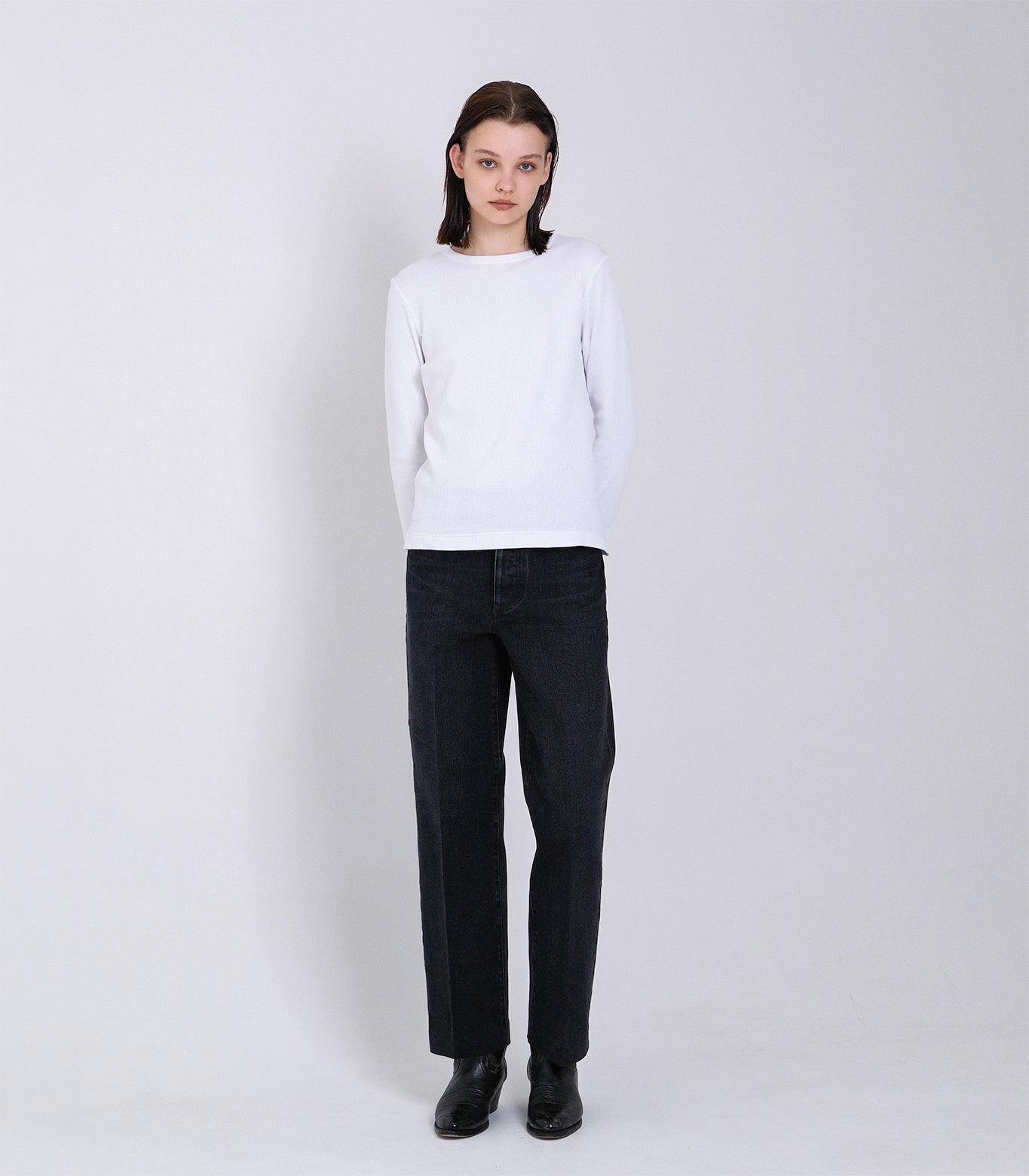 THE JEAN TROUSERS - BLACK - TANAKA