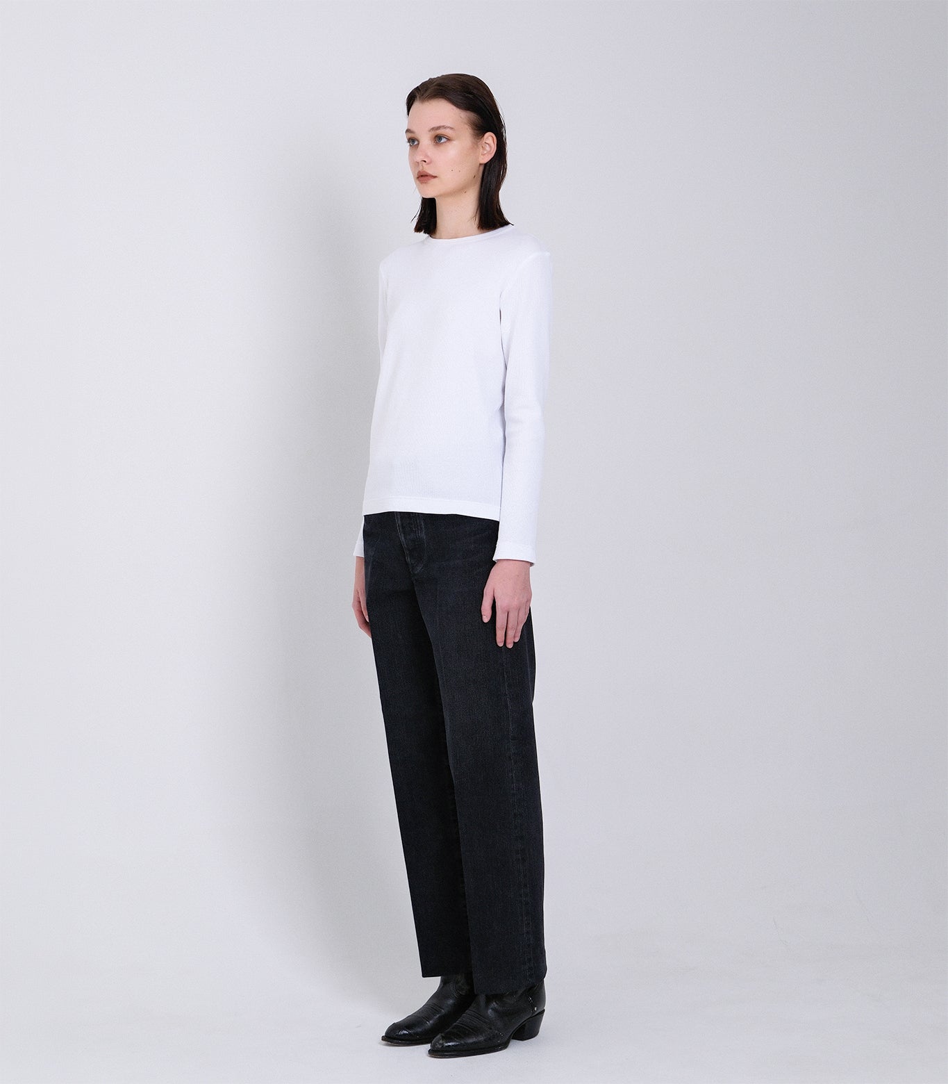 THE JEAN TROUSERS - BLACK - TANAKA
