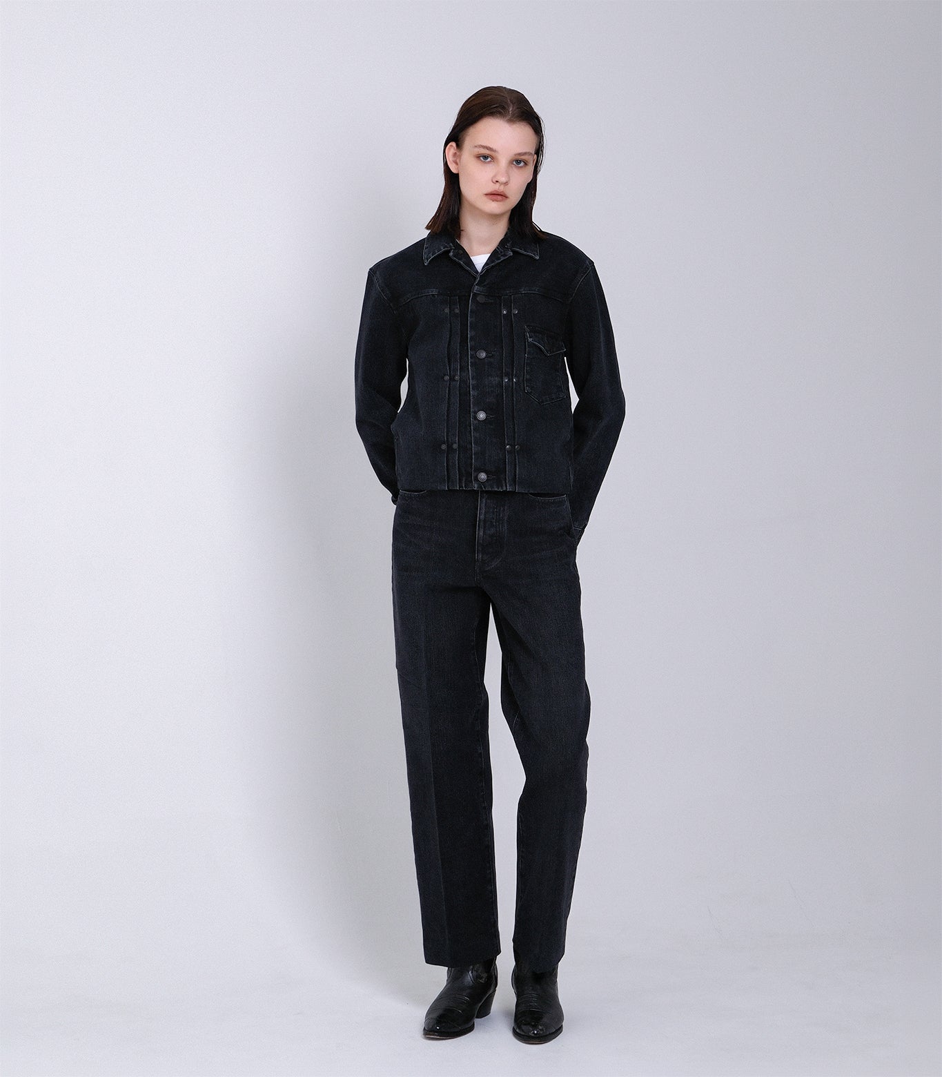 ジャケット・アウター tanakas08228 THE JEAN JACKET - BLACK – TANAKA