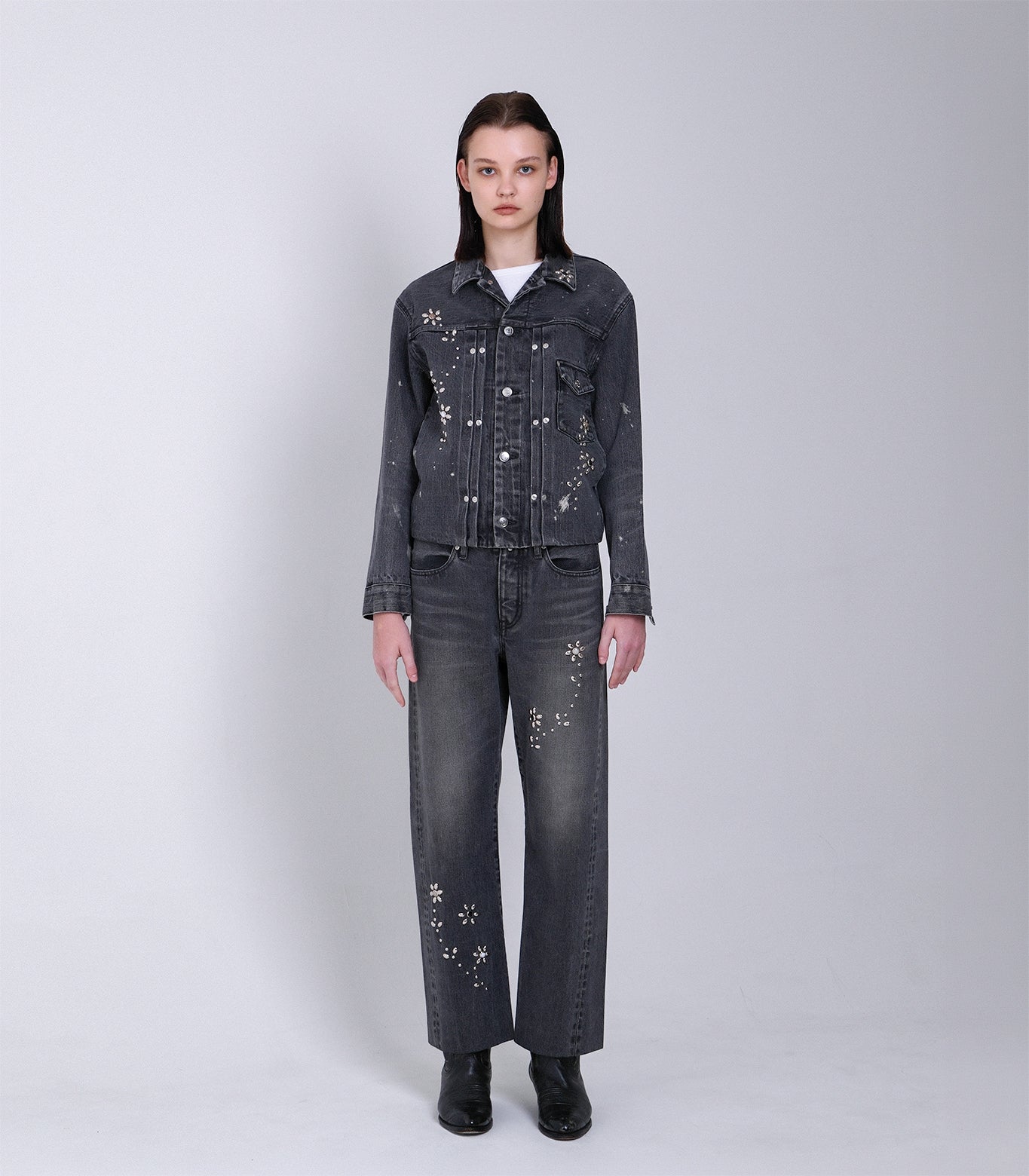 THE JEAN JACKET - GRAY(BIJOU) - TANAKA