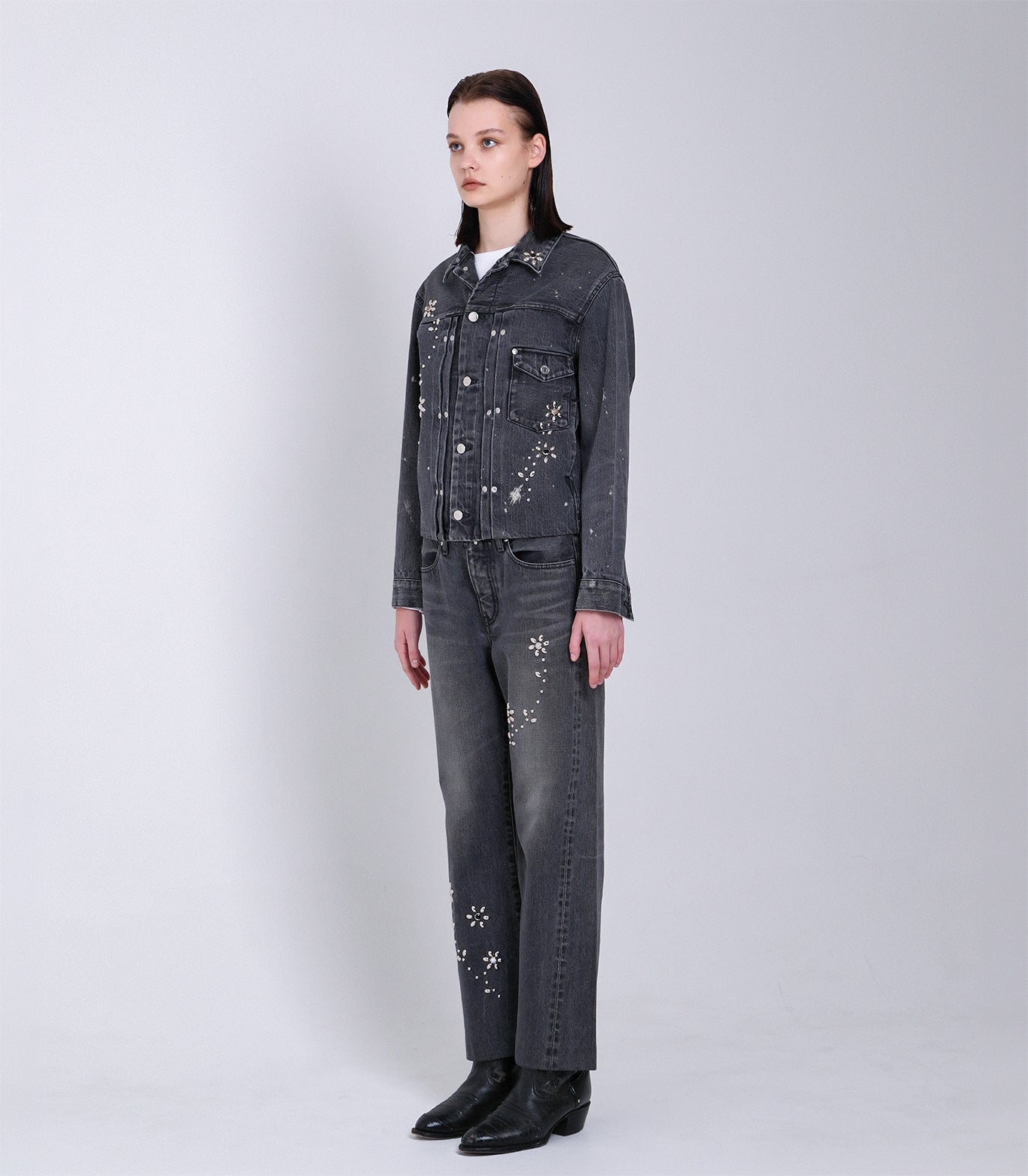 THE JEAN JACKET - GRAY(BIJOU) - TANAKA