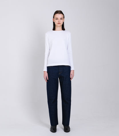 STRAIGHT JEAN TROUSERS - RINSE BLUE - TANAKA