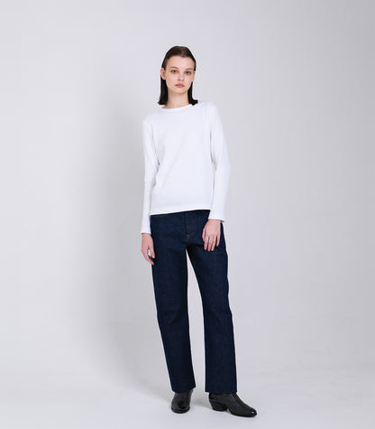 STRAIGHT JEAN TROUSERS - RINSE BLUE - TANAKA