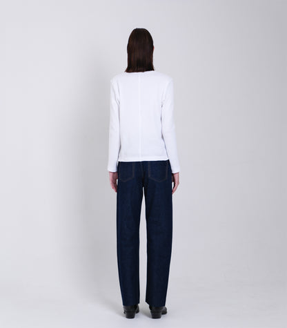 STRAIGHT JEAN TROUSERS - RINSE BLUE - TANAKA