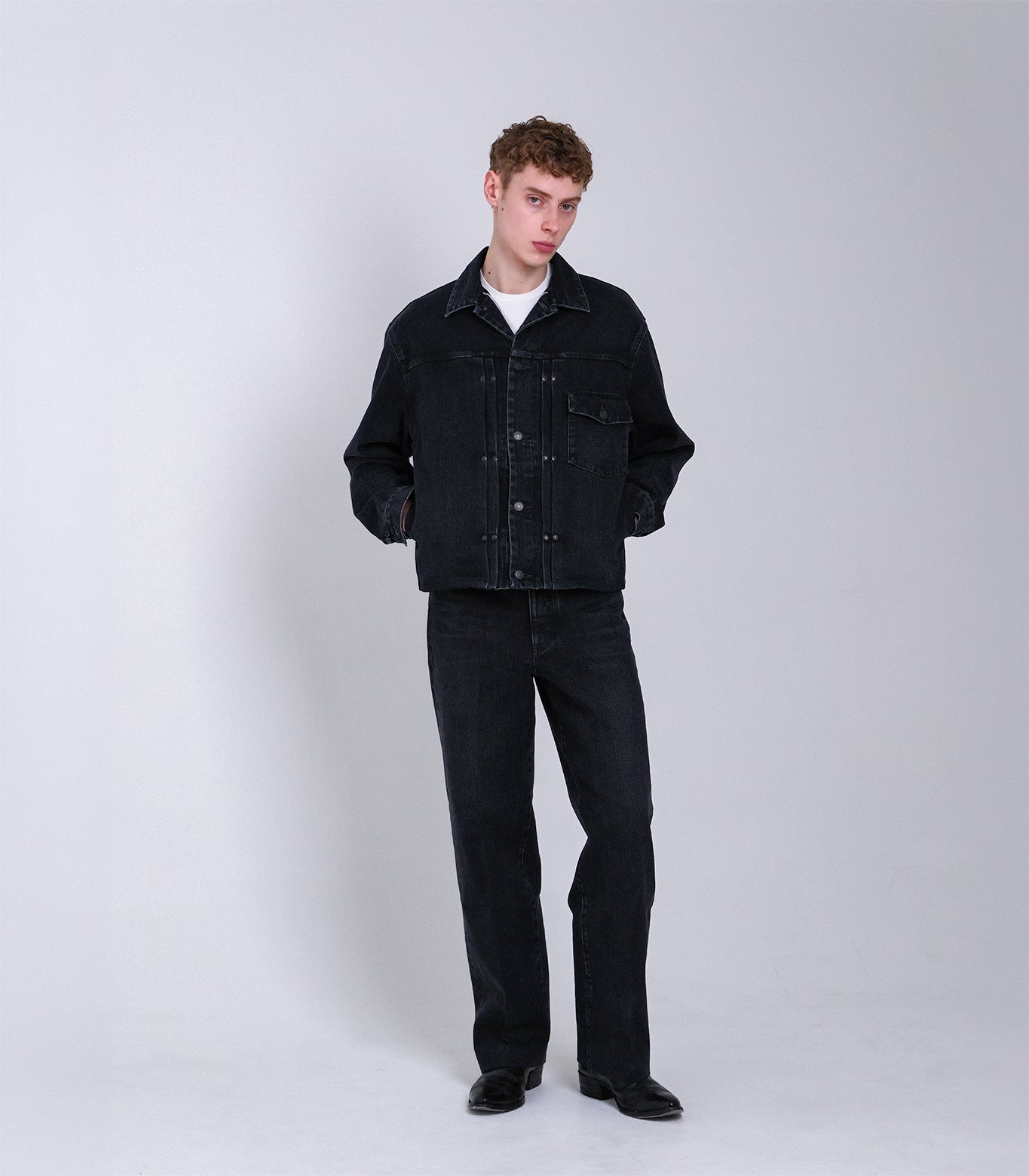 THE JEAN TROUSERS - BLACK - TANAKA
