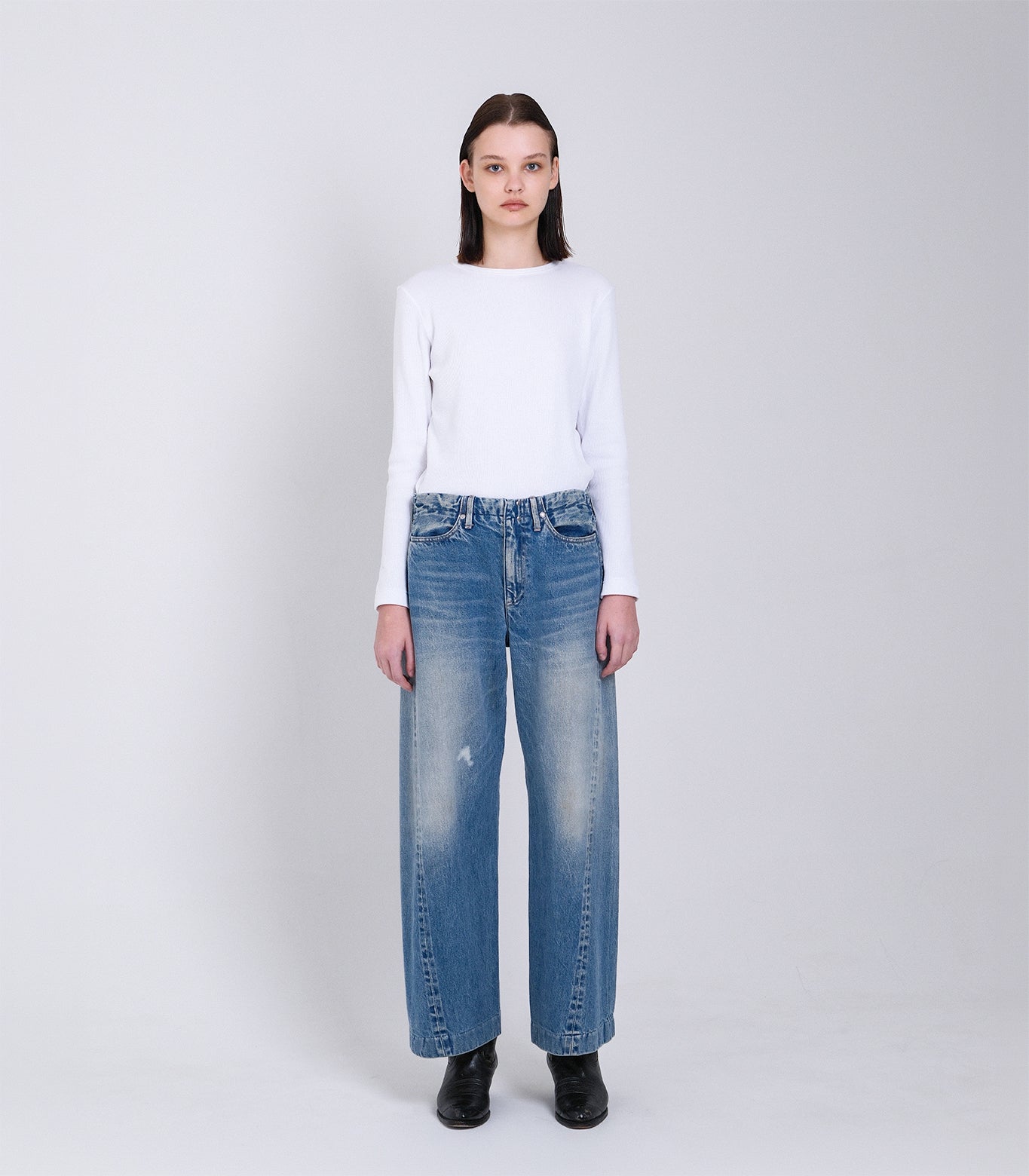 BOY JEAN TROUSERS - VINTAGE BLEACH BLUE - TANAKA