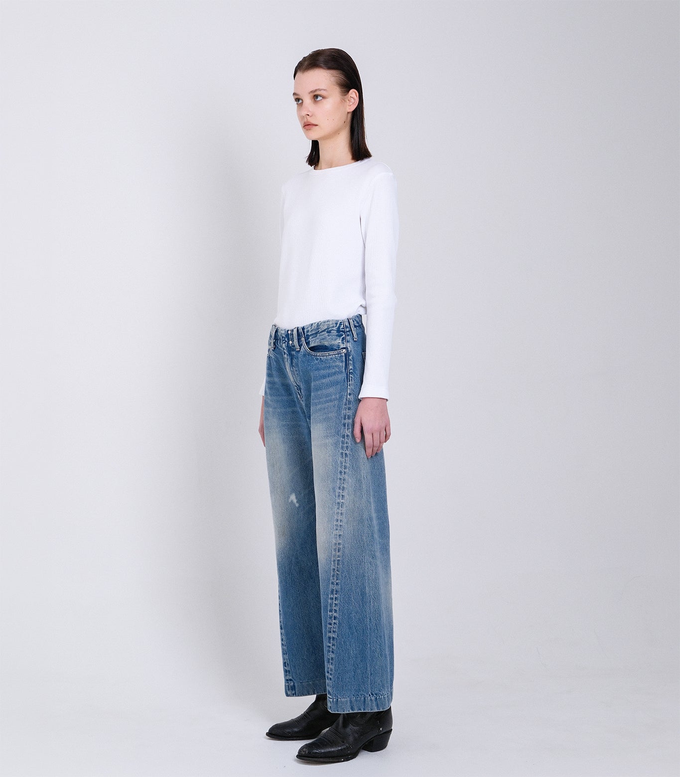 BOY JEAN TROUSERS - VINTAGE BLEACH BLUE - TANAKA