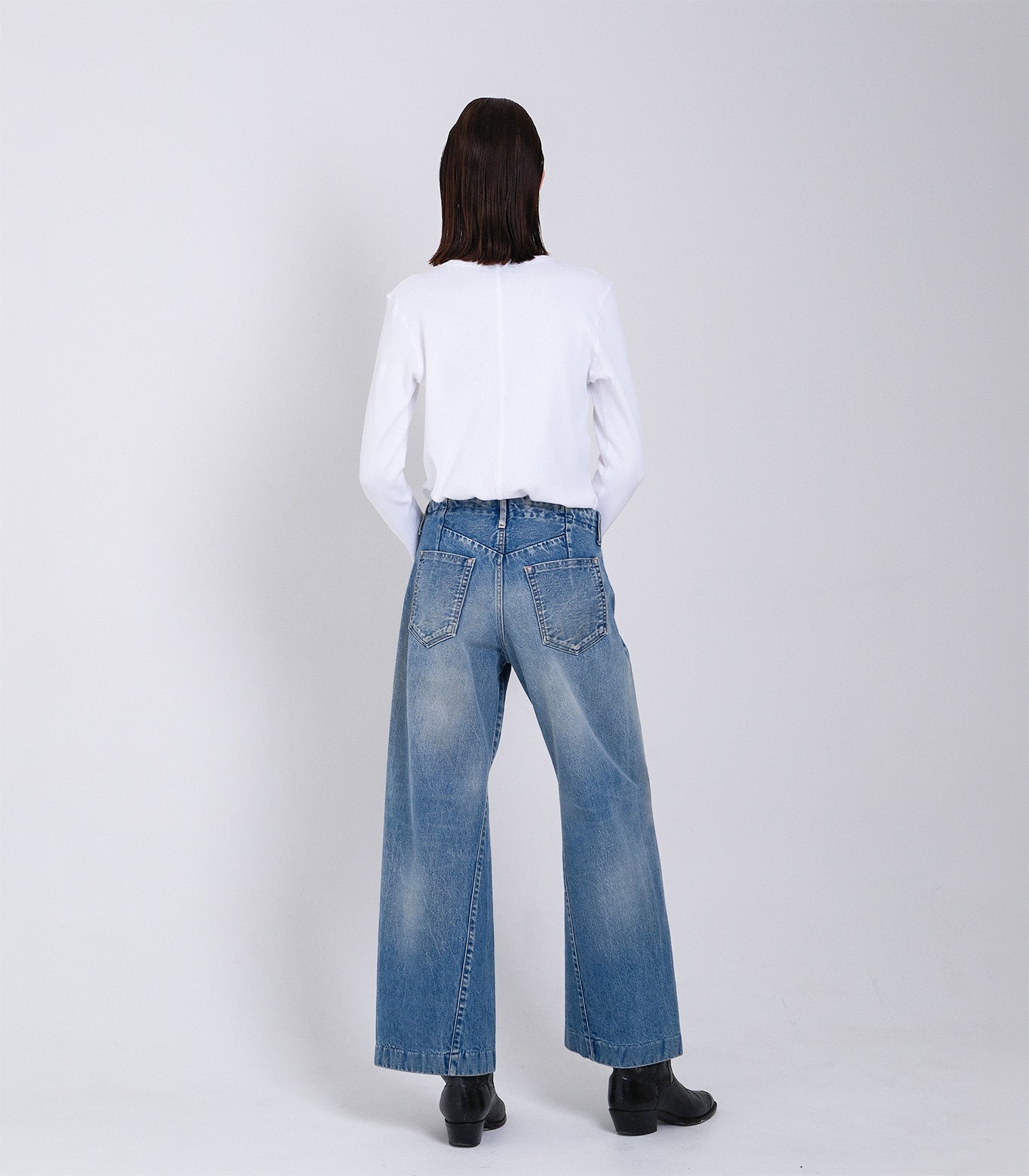 BOY JEAN TROUSERS - VINTAGE BLEACH BLUE - TANAKA