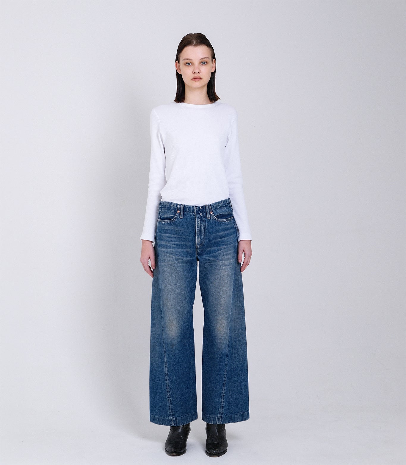 BOY JEAN TROUSERS - VINTAGE MID BLUE - TANAKA