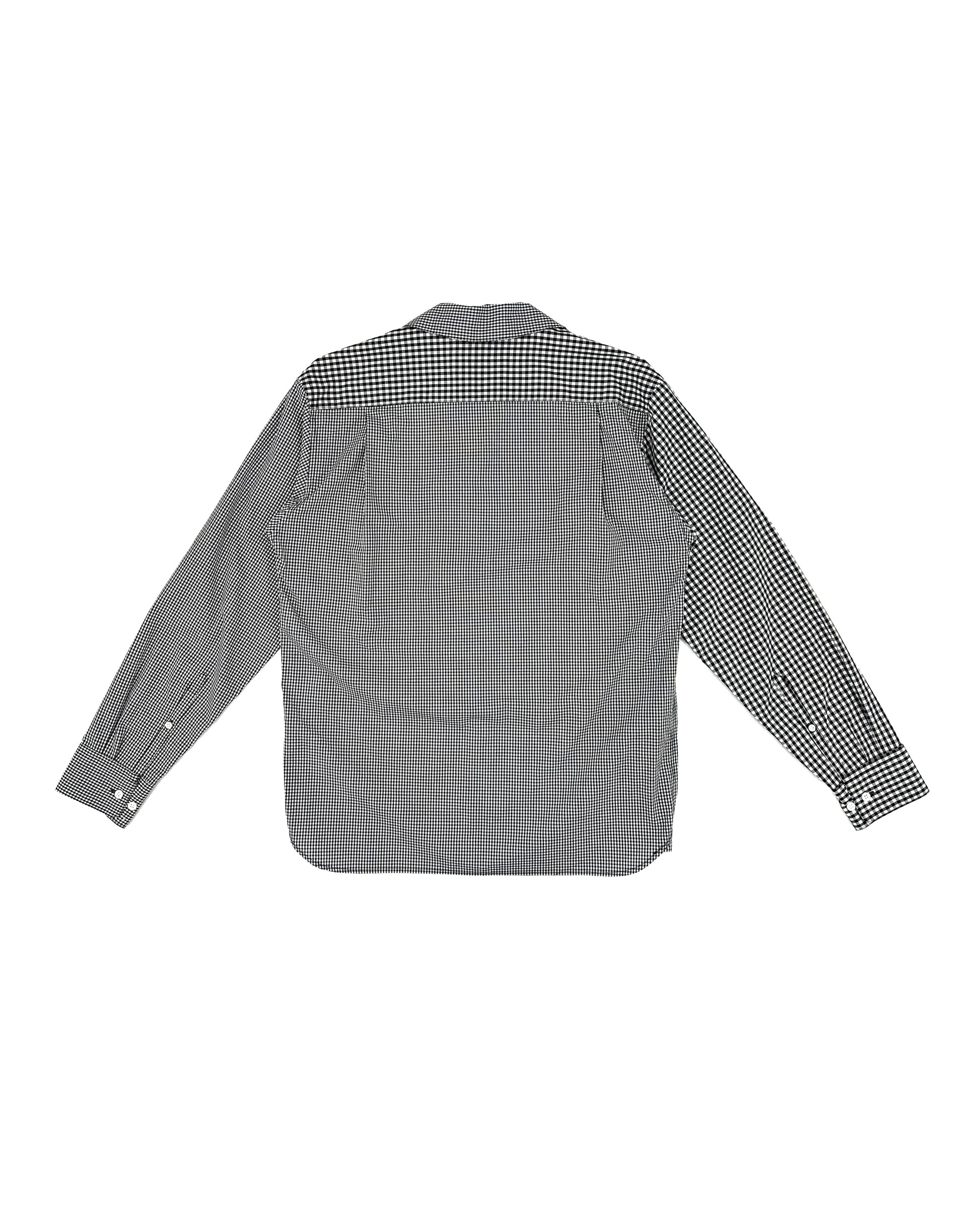 【 Coming Soon 】THE SHIRTS - BLACK GINGHAM (FLOWER) - TANAKA
