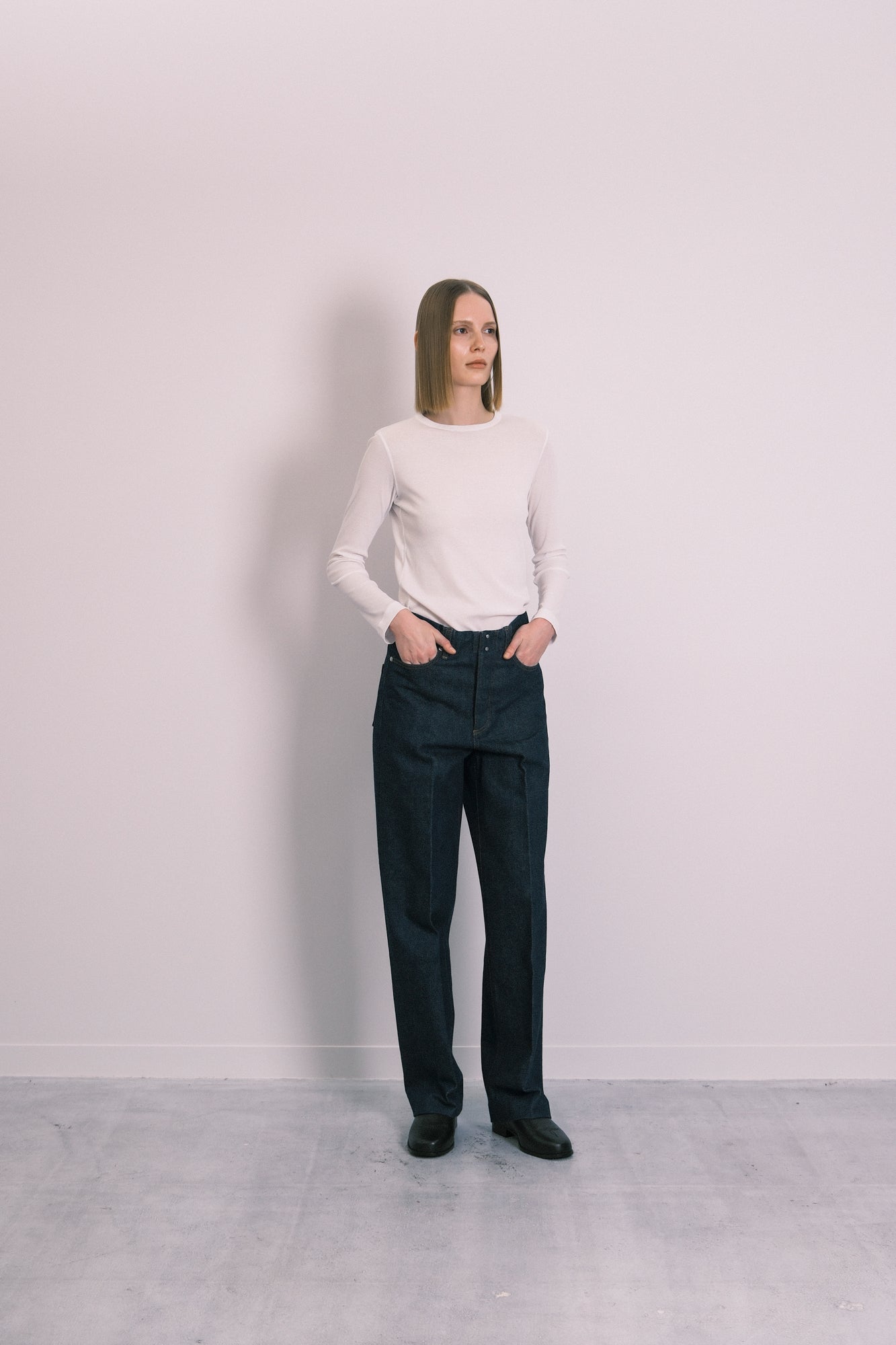 THE JEAN TROUSERS - RINSE BLUE - TANAKA