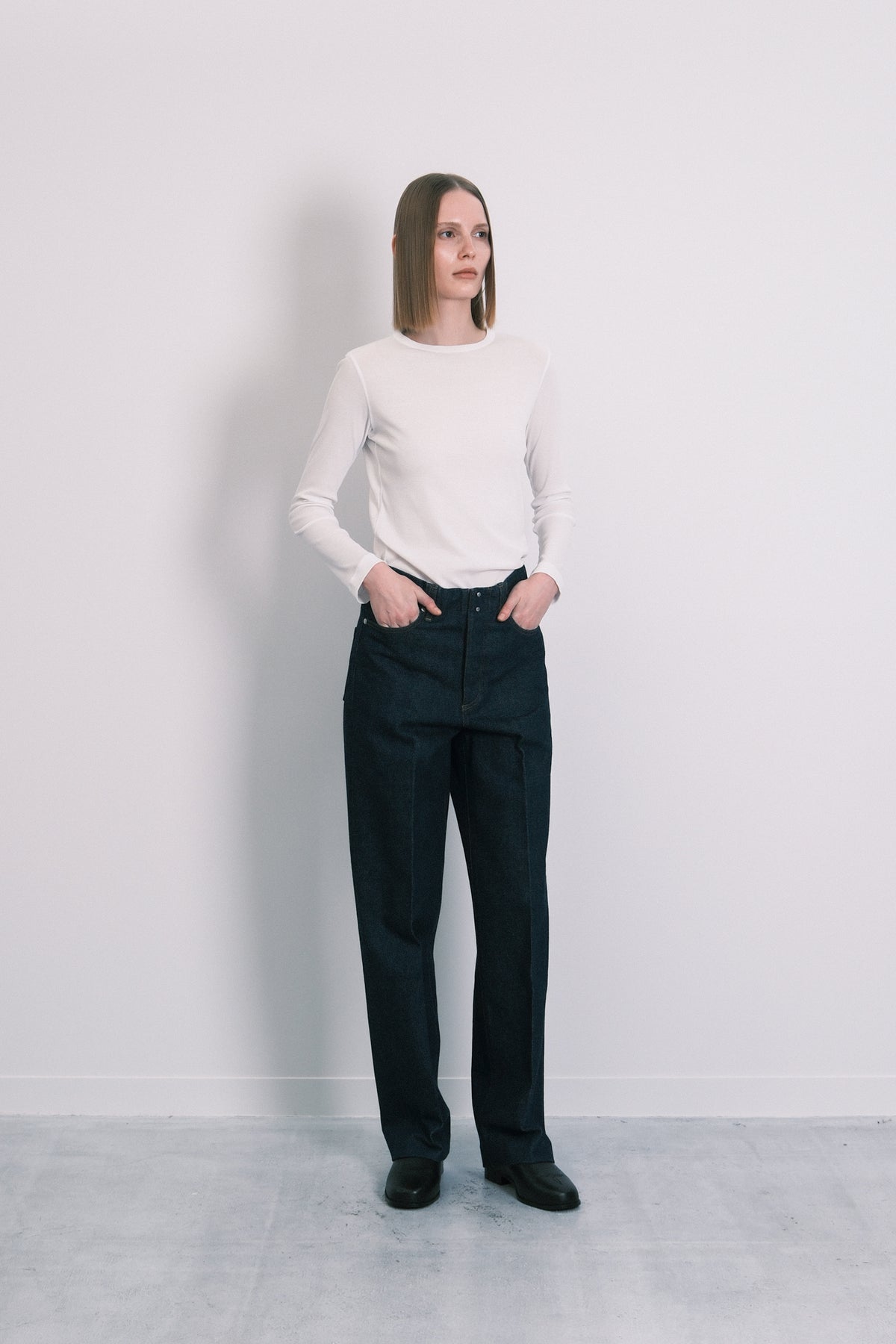 THE JEAN TROUSERS - RINSE BLUE - TANAKA