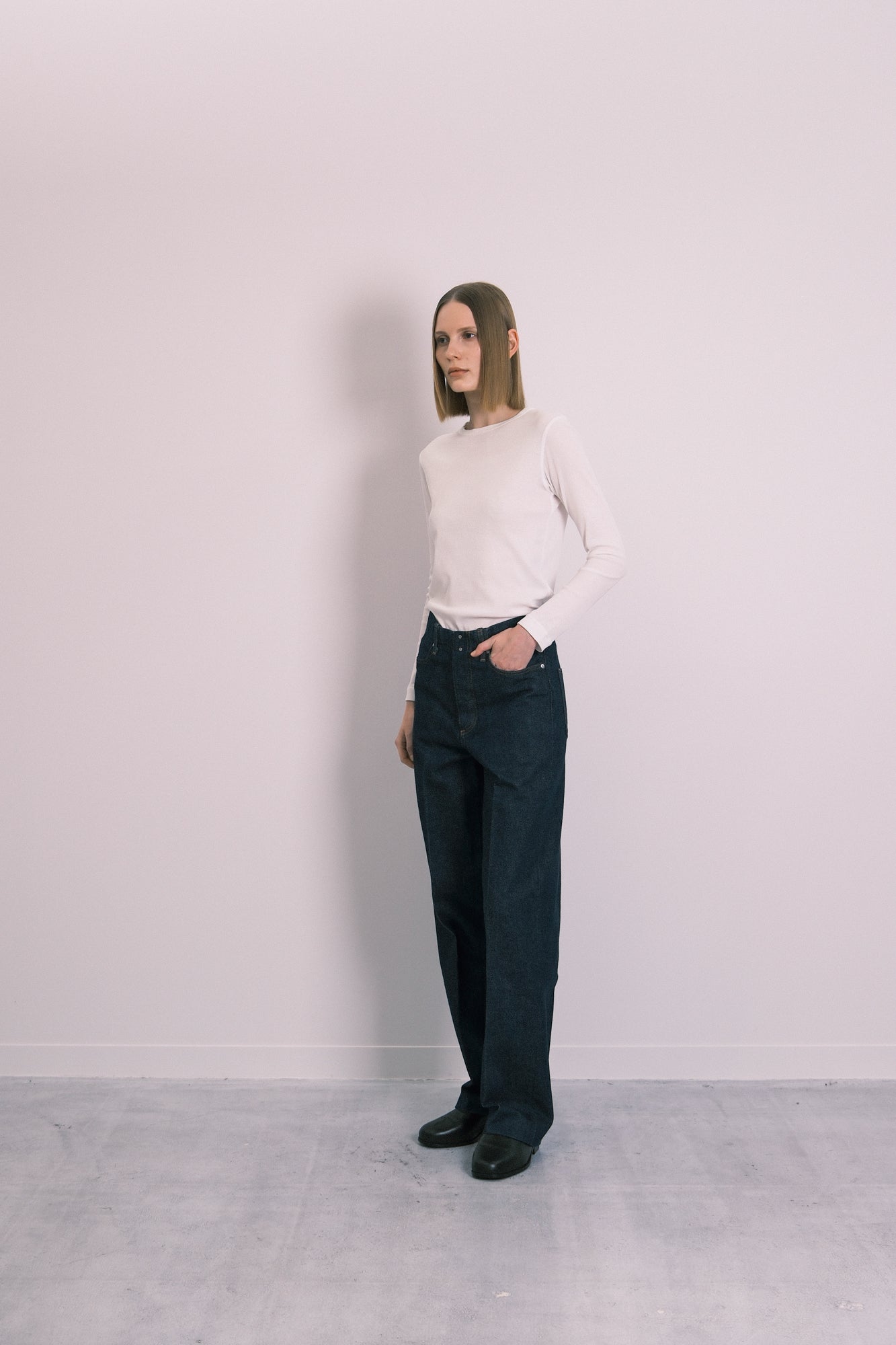 THE JEAN TROUSERS - RINSE BLUE - TANAKA