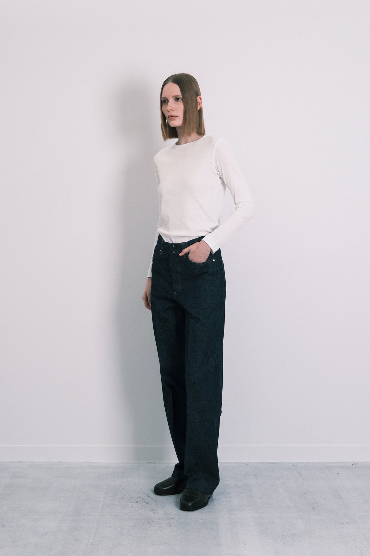 THE JEAN TROUSERS - RINSE BLUE - TANAKA