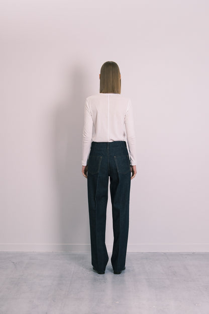 THE JEAN TROUSERS - RINSE BLUE - TANAKA