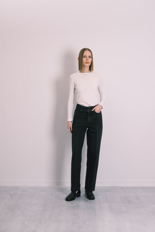 THE JEAN TROUSERS - BLACK