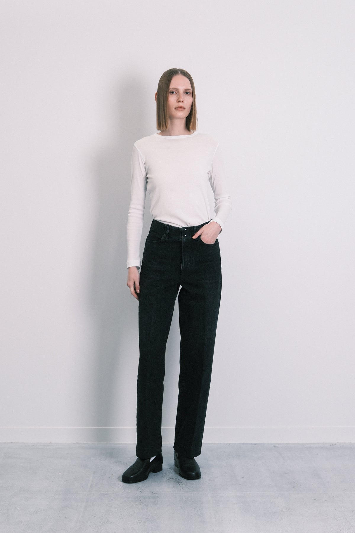THE JEAN TROUSERS - BLACK - TANAKA