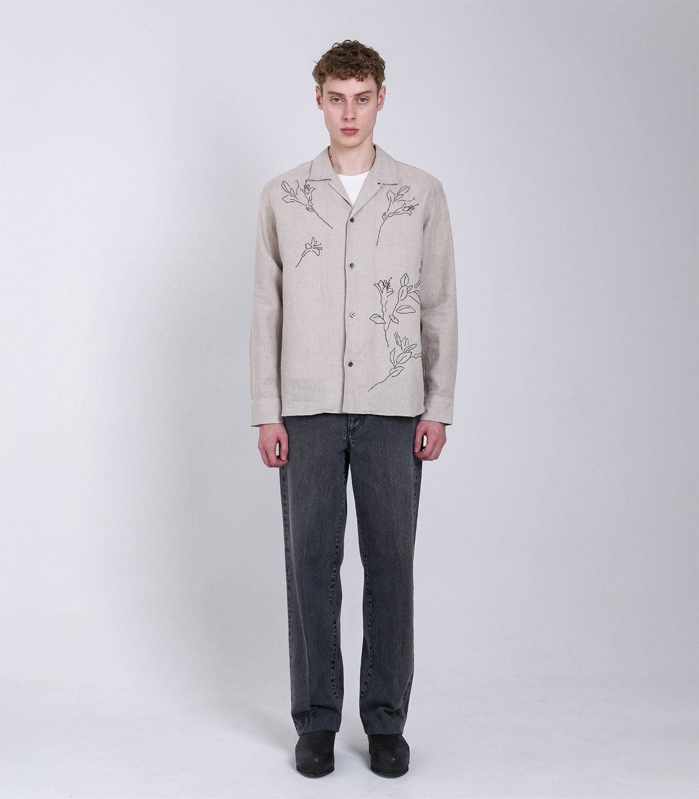 THE SHIRTS - LINEN (EMBROIDERY) - TANAKA