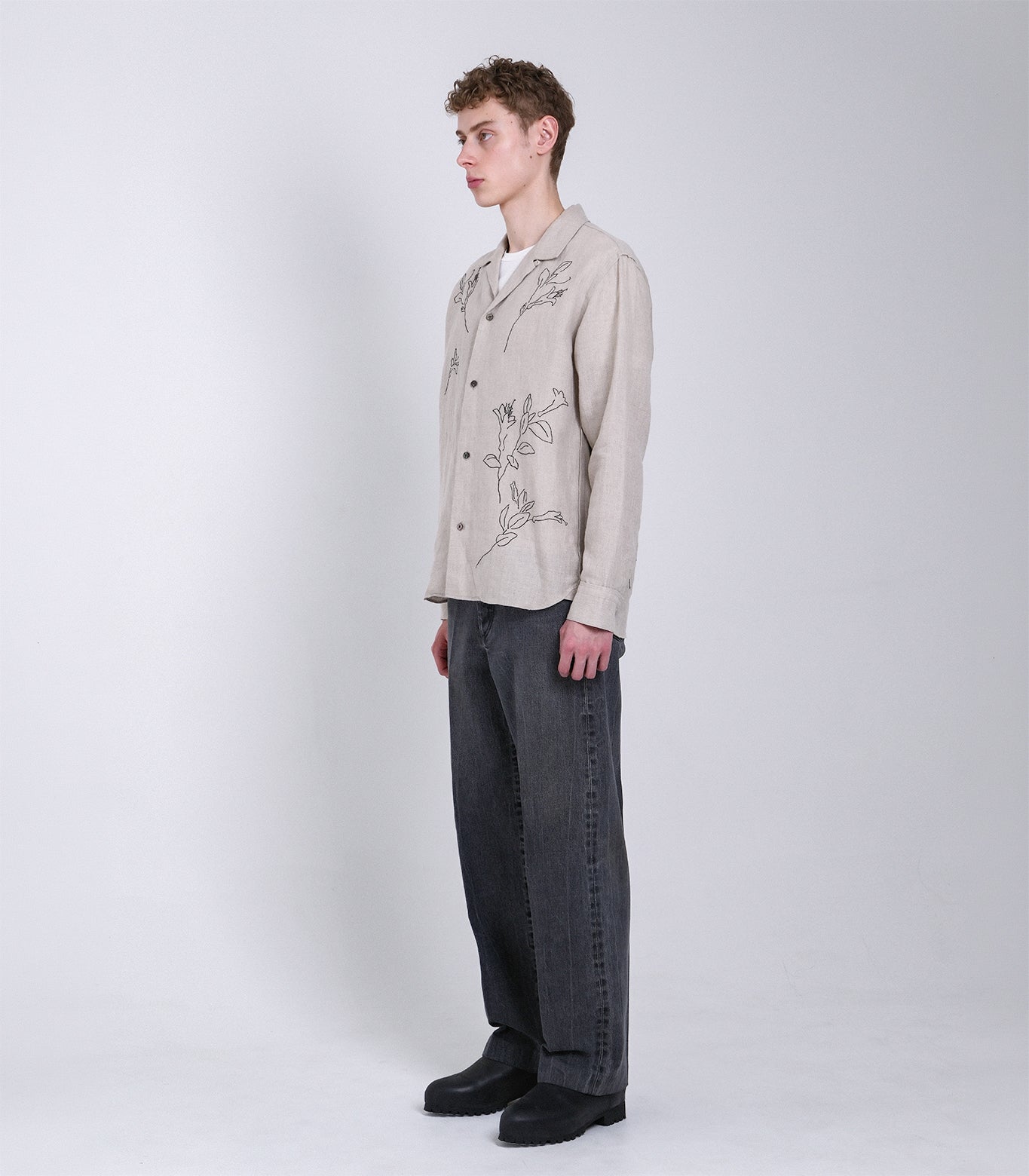 THE SHIRTS - LINEN (EMBROIDERY) - TANAKA