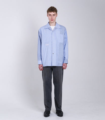 OVERSHIRT - BLUE STRIPE (MOSAIC) - TANAKA