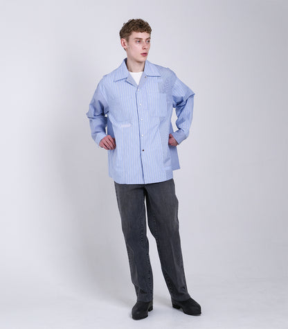 OVERSHIRT - BLUE STRIPE (MOSAIC) - TANAKA