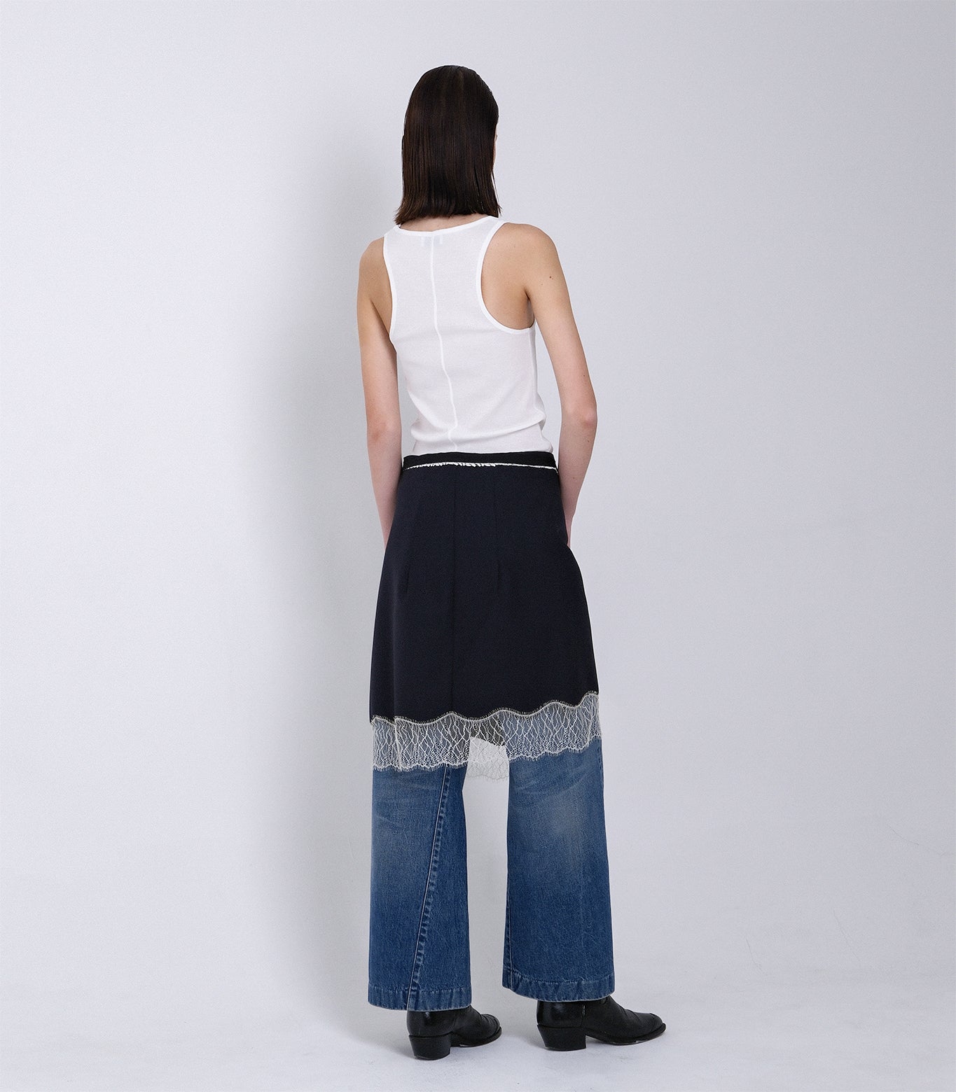 TANK TOP - BLACK CACTUS - TANAKA
