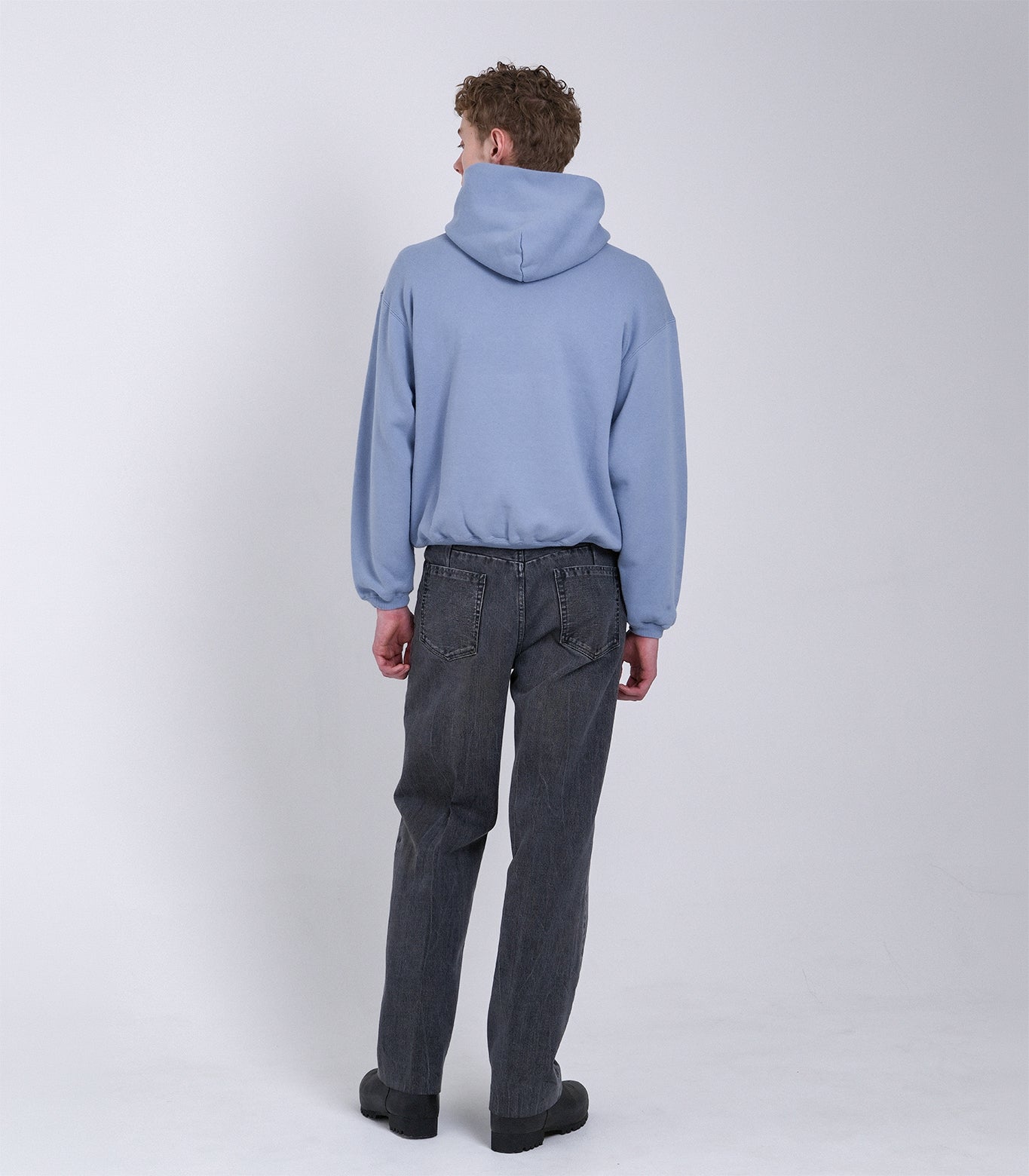 THE SWEAT HOODIE - LIGHT BLUE (FLOWER) - TANAKA