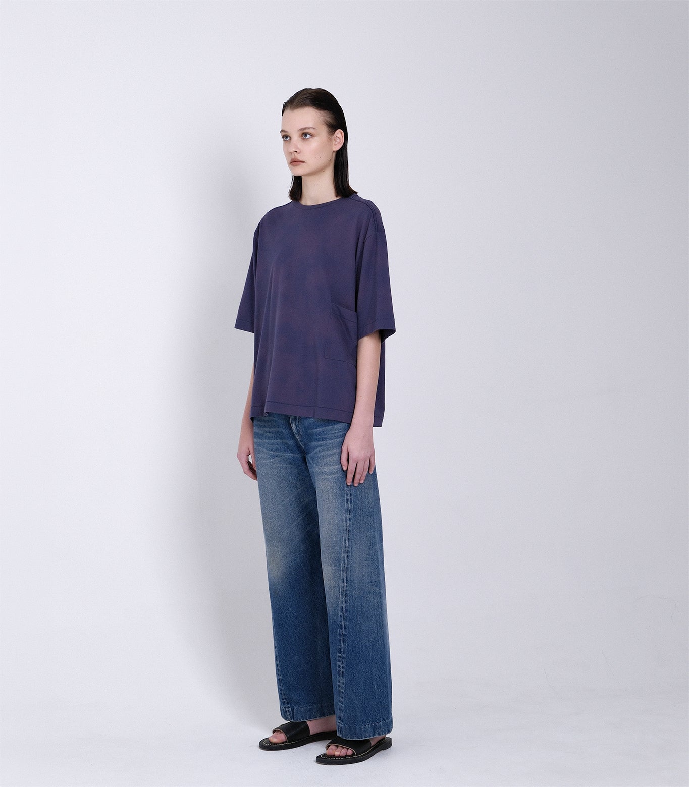 【 Coming Soon 】BOXY TEE - DARK PURPLE - TANAKA