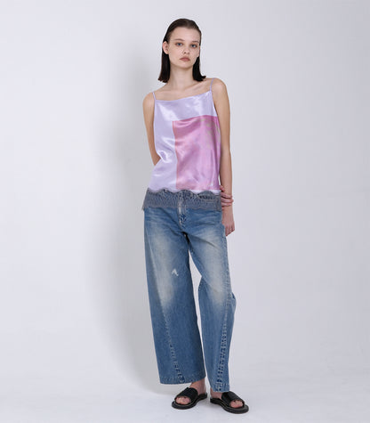 COMBI-CAMI TOP - LAVENDER (FLOWER) - TANAKA