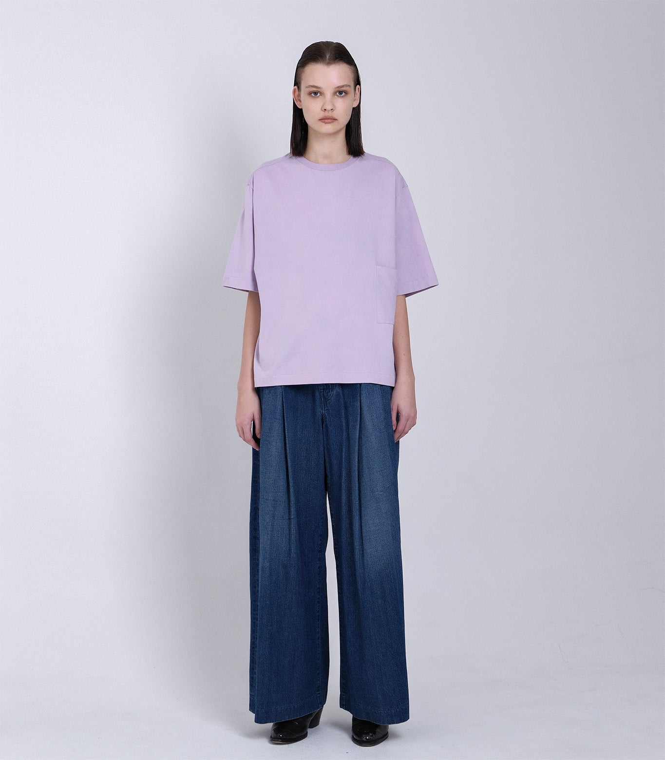 BOXY TEE - LAVENDER - TANAKA