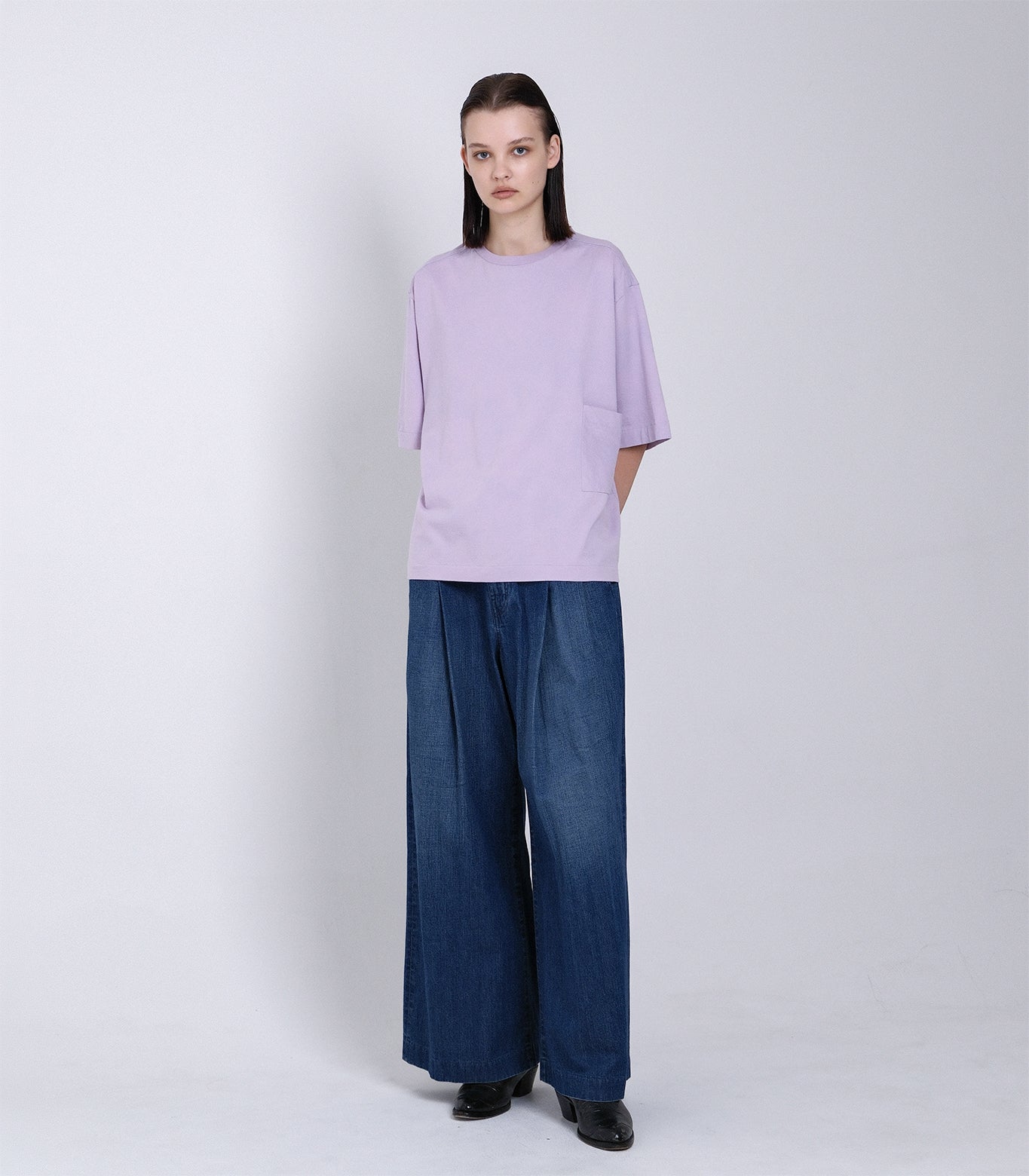 BOXY TEE - LAVENDER - TANAKA