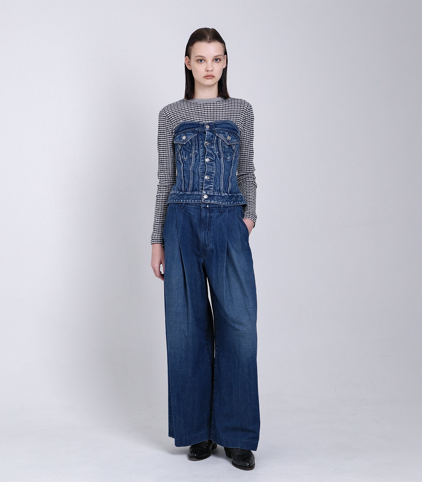 BUSTIER - VINTAGE BLUE - TANAKA