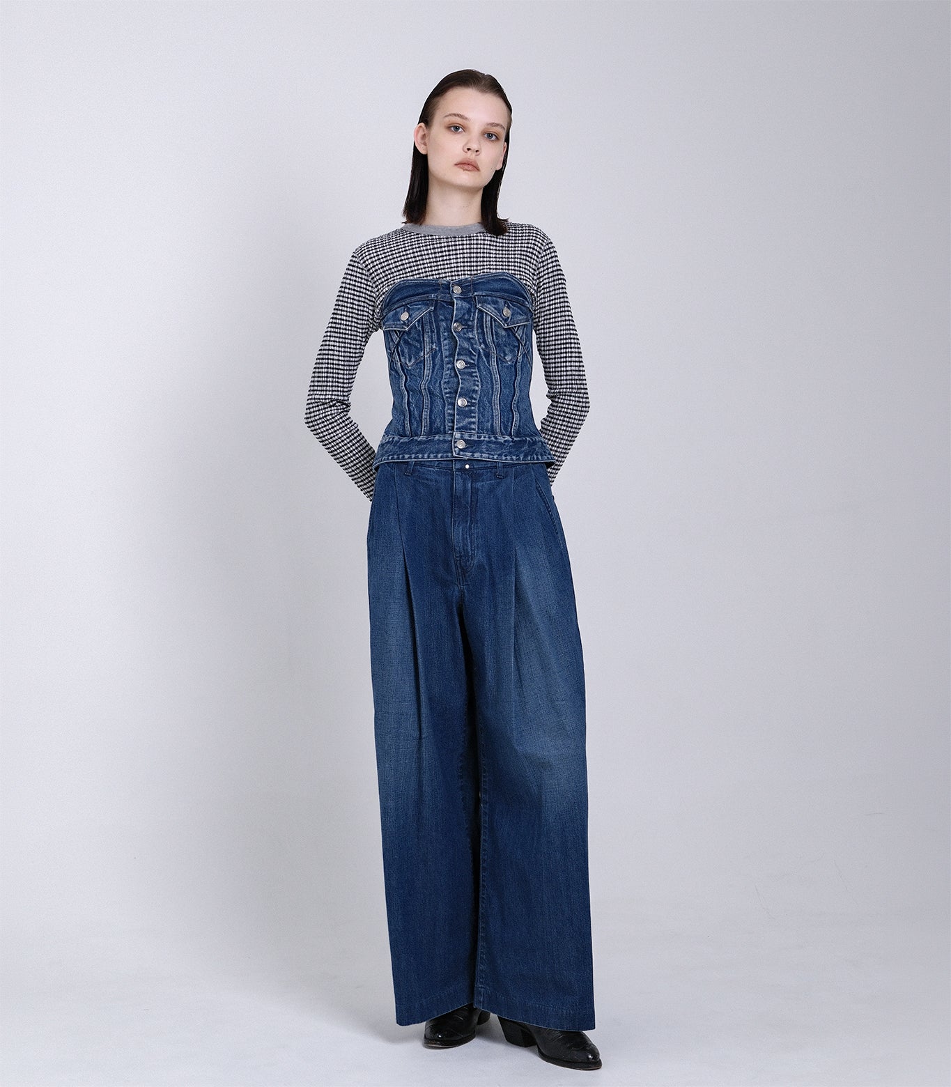 BUSTIER - VINTAGE BLUE - TANAKA