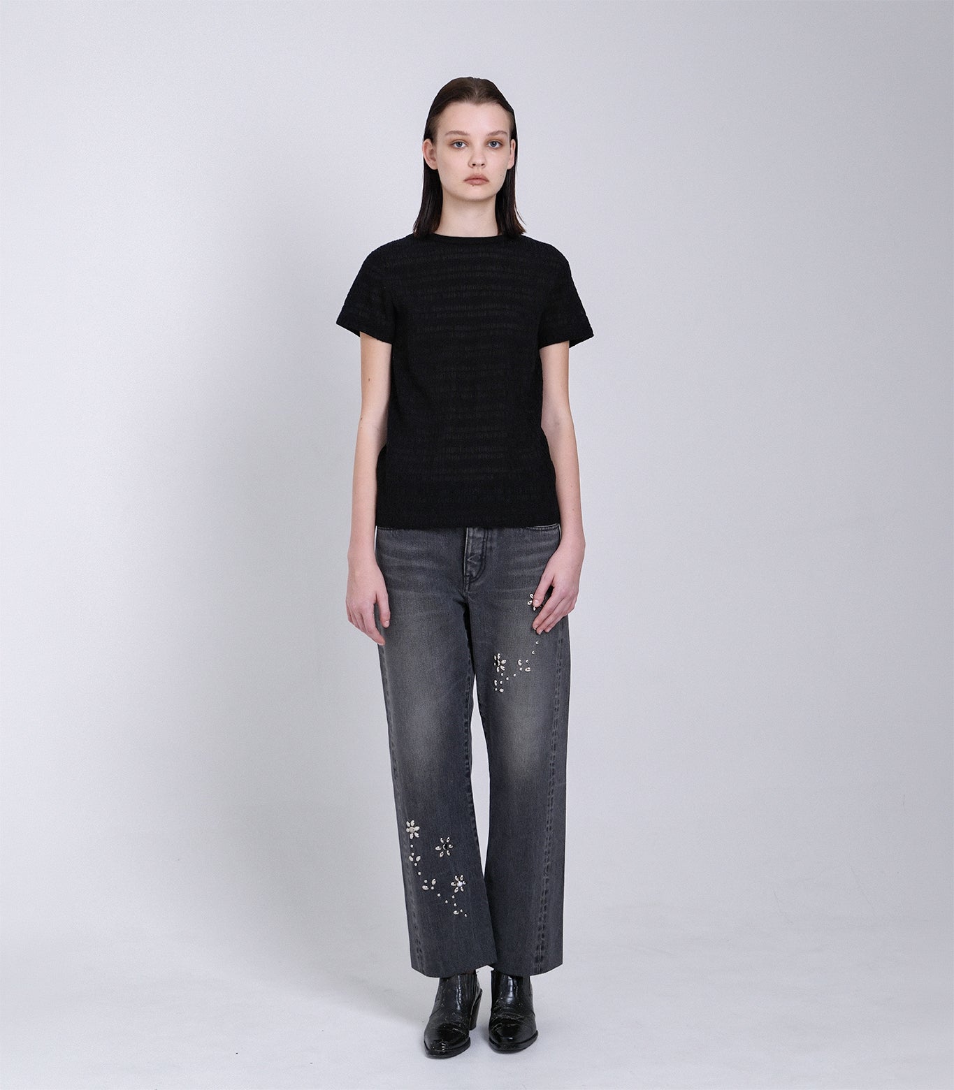 COMPACT TEE- BLACK - TANAKA