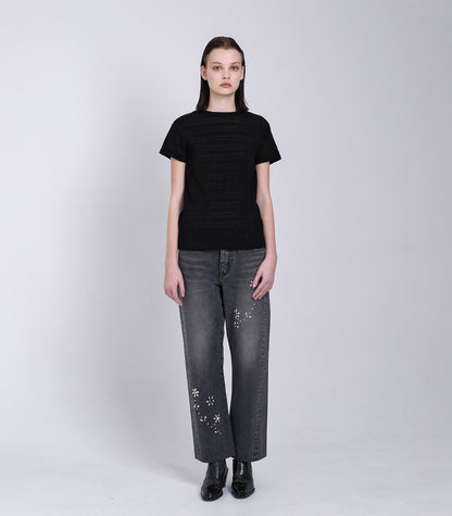 COMPACT TEE- BLACK - TANAKA