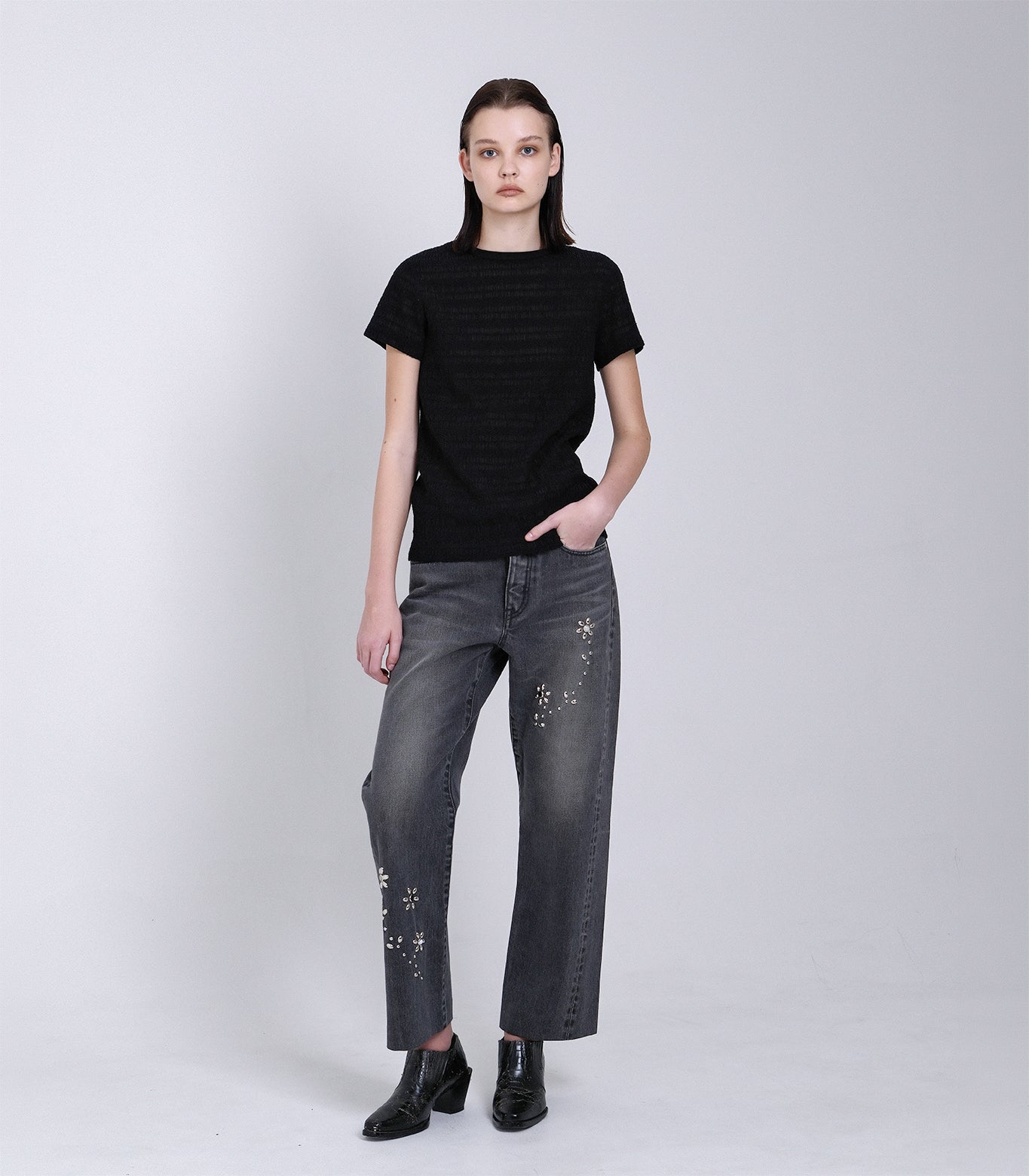 COMPACT TEE- BLACK - TANAKA