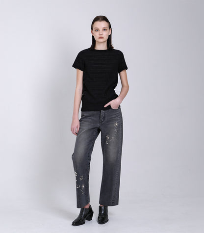 COMPACT TEE- BLACK - TANAKA