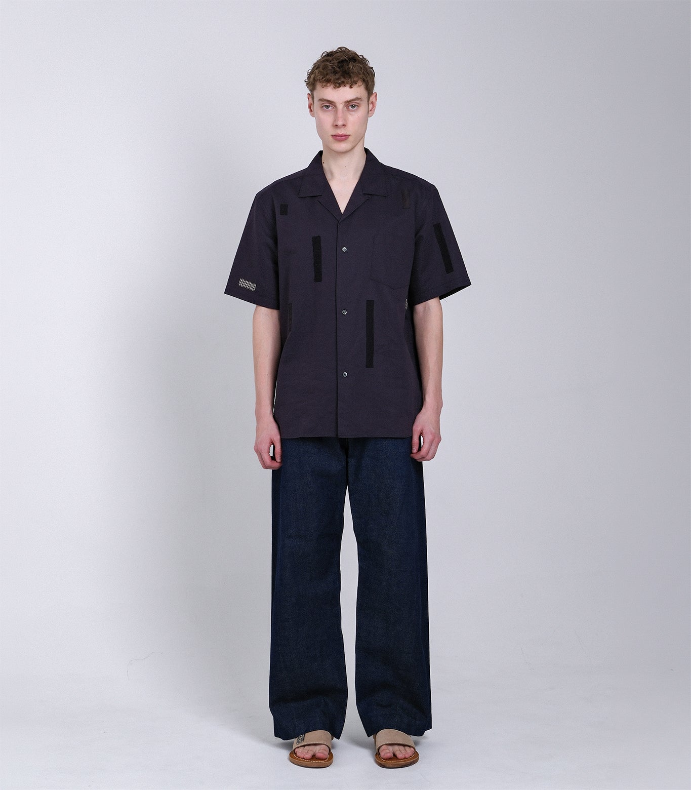 THE SS SHIRT - INK BLACK (MOSAIC) - TANAKA