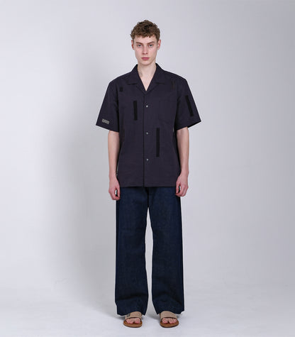 THE SS SHIRT - INK BLACK (MOSAIC) - TANAKA