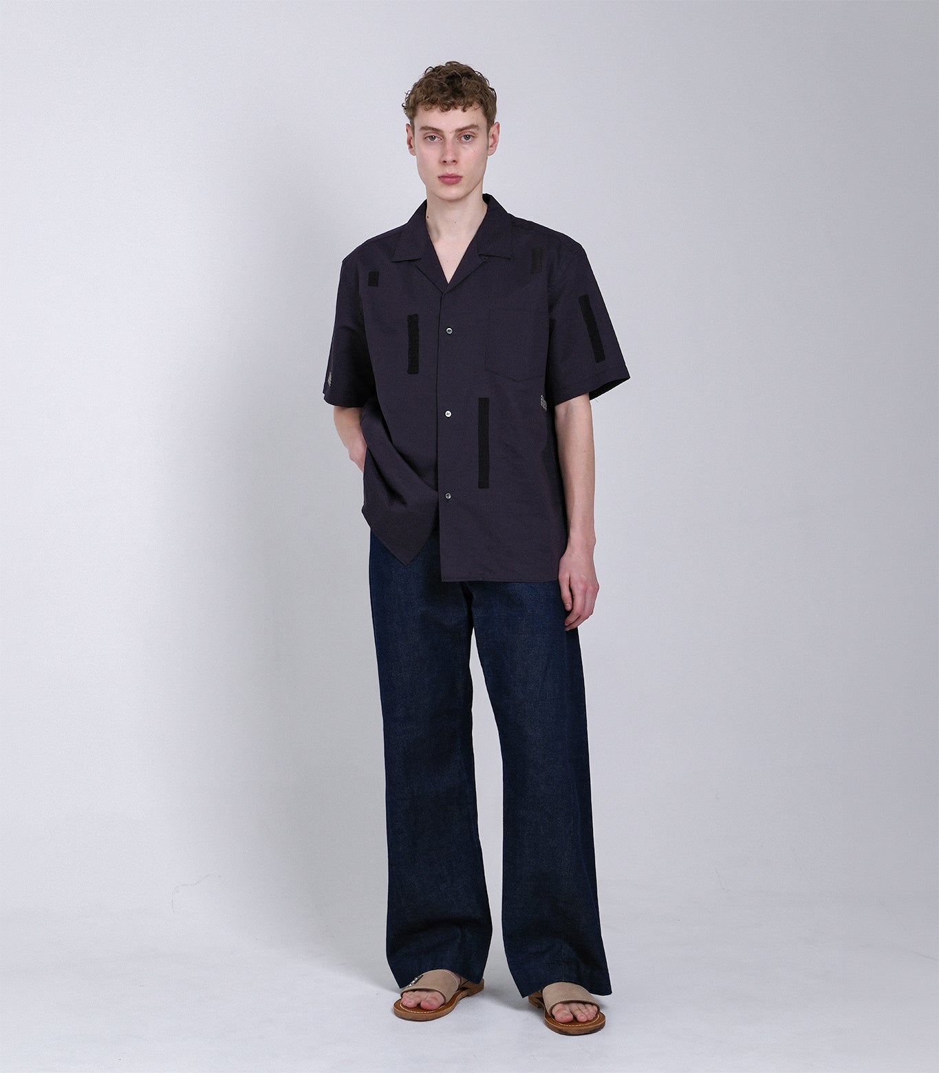 THE SS SHIRT - INK BLACK (MOSAIC) - TANAKA