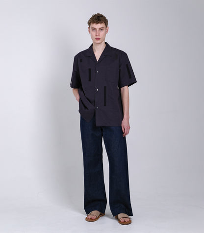 THE SS SHIRT - INK BLACK (MOSAIC) - TANAKA
